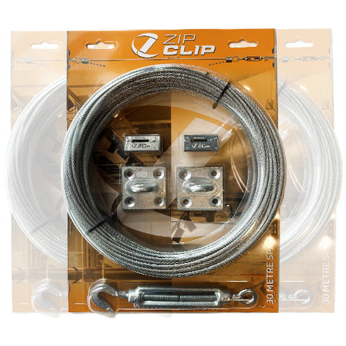 SPAN-KIT packaging — wire rope, locking devices and tensioner
