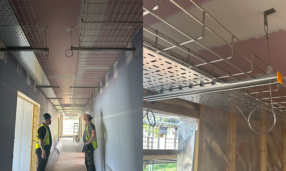 ZIP-STRUT installation corridor