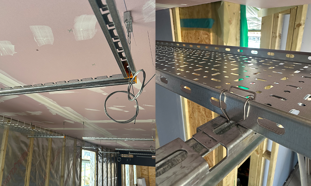 ZIP-STRUT tray clip detail